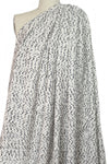 NY designer winter white/black dot boucle' suiting