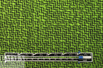 Italian wool blend fancy boucle' - grass/black