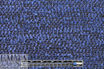 CA designer 'French tweed' viscose blend boucle' - sapphire