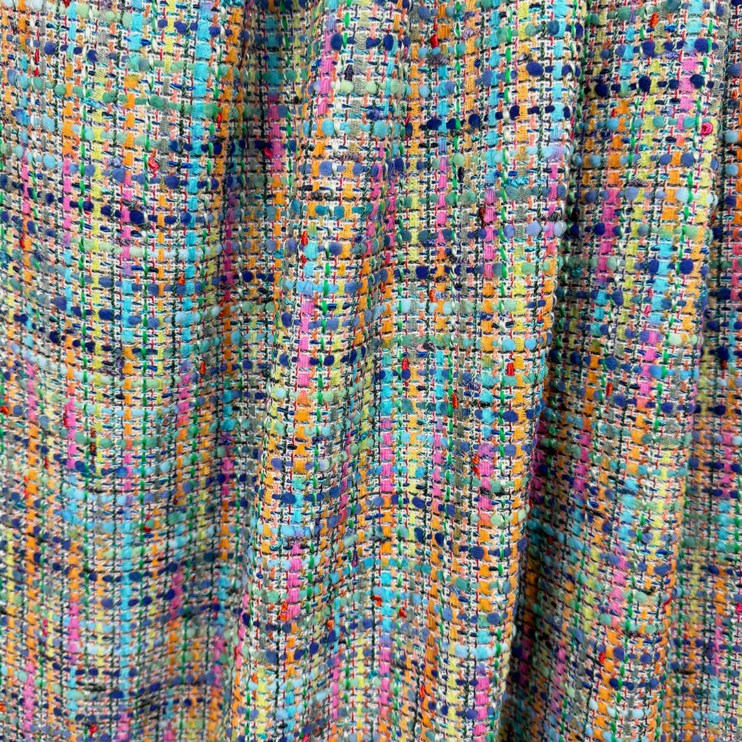 'Chane1 tweed' woven boucle' - spring mix  1 yard