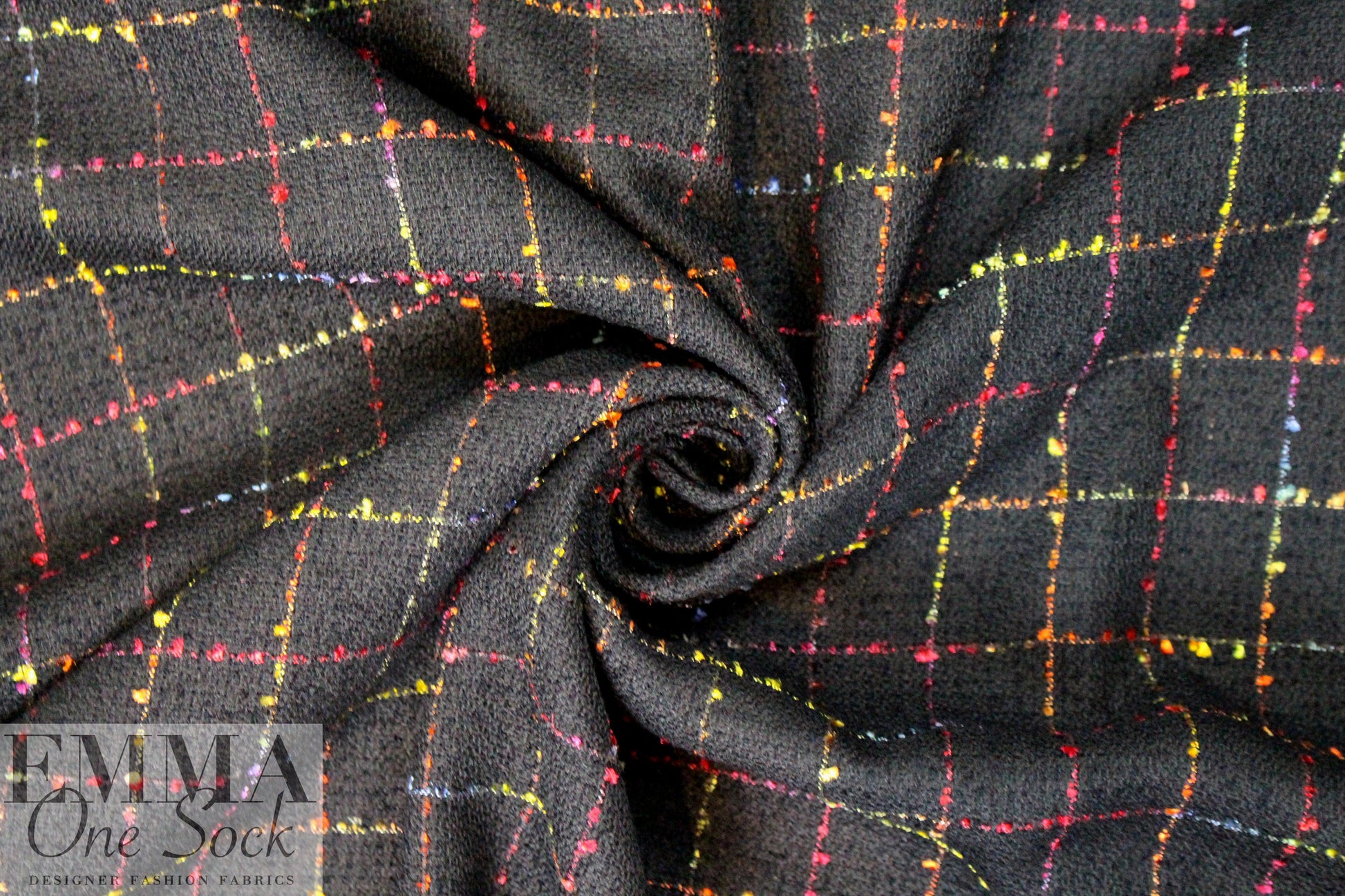 Tah@ri 'Chanel suiting' - windowpane grid 2 yd