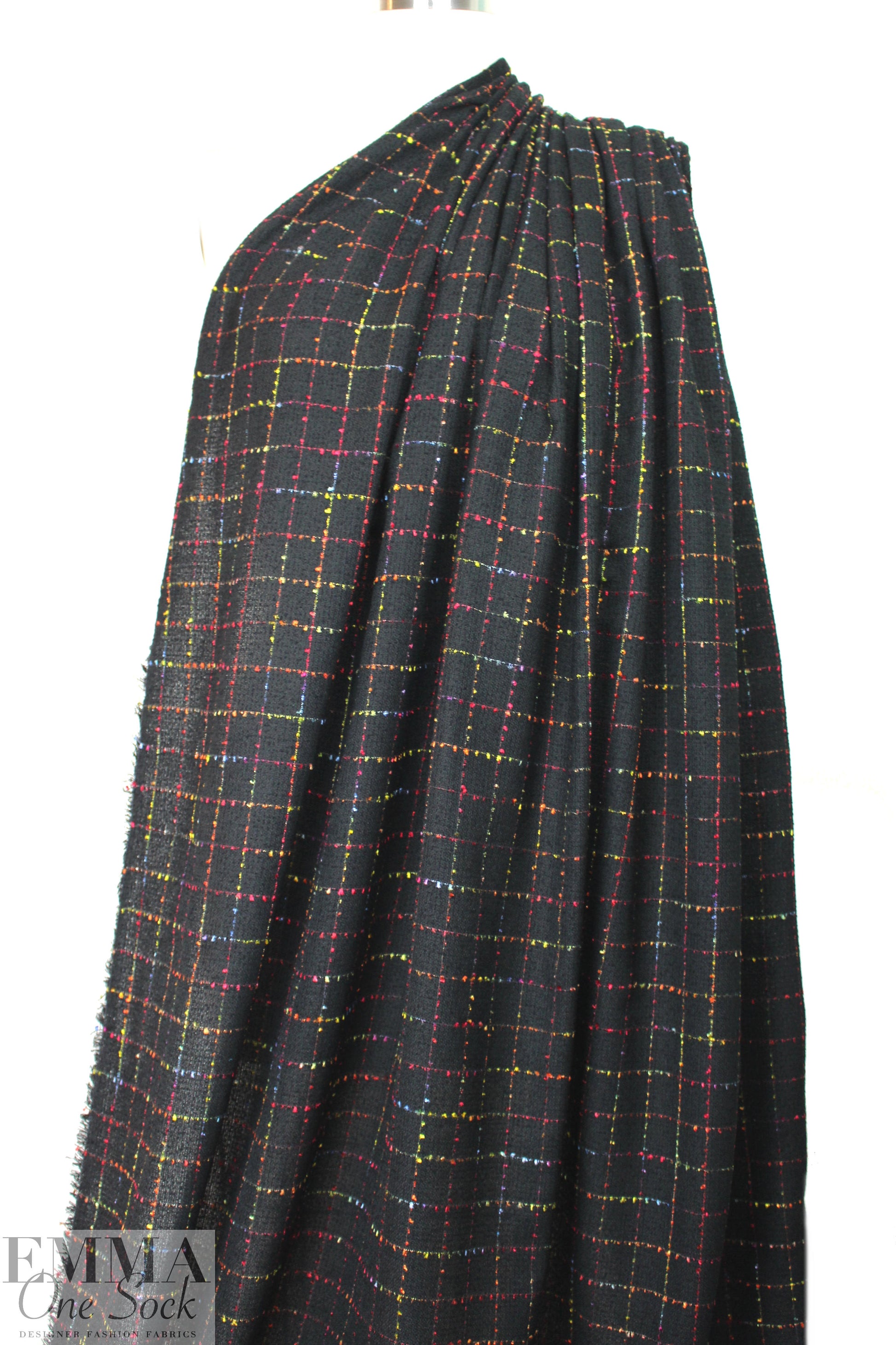 Tah@ri 'Chanel suiting' - windowpane grid 2 yd