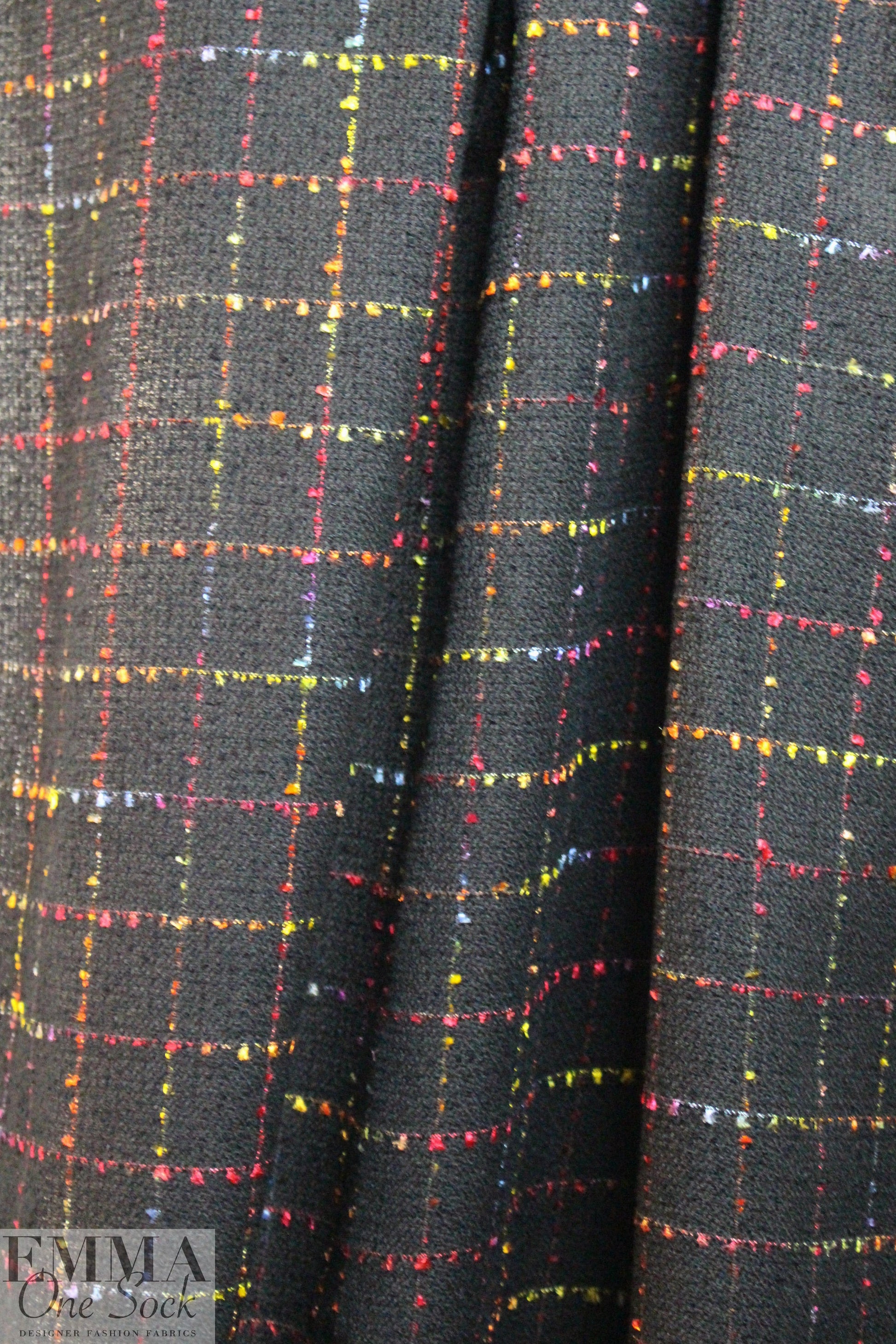 Tah@ri 'Chanel suiting' - windowpane grid 2 yd