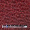 French herringbone wool blend boucle' woven - Persian red/black 2.5 yd