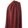 French herringbone wool blend boucle' woven - Persian red/black 2.5 yd