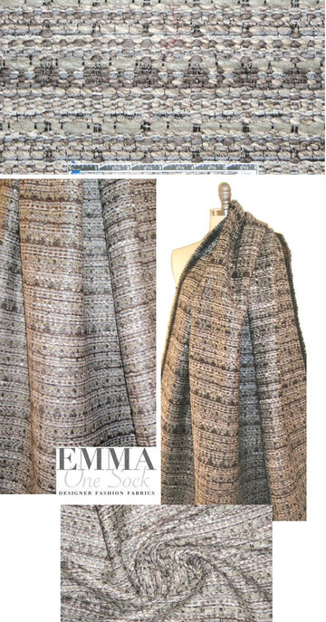 NY designer fancy weave coating - earthtones