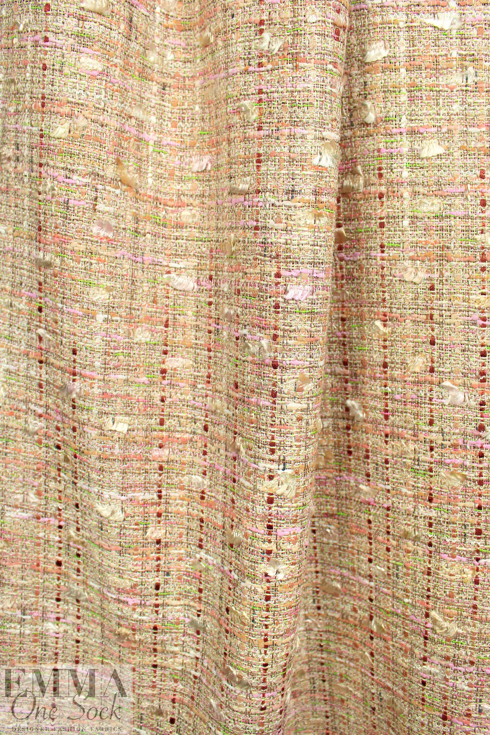 'Chanel tweed' sparkly boucle' - abalone mix 1.5 yd