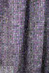 NY designer twisted, tweedy basketweave - plum/gray 1 yard