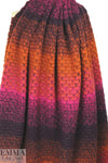 Italian wool ombre' boucle' - fuchsia/spice