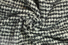 Italian wool/mohair boucle' - b/w houndstooth