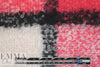 Italian wool boucle' oversized plaid - strawberry/black/cream