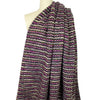 Italian magenta/moss/winter white boucle' sweater 1 yard