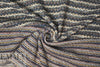 Italian charcoal/winter white boucle' sweater knit