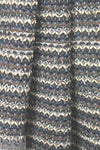 Italian charcoal/winter white boucle' sweater knit 1 yard