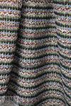 Italian denim/black/mauve boucle' sweater knit 1.875 yd