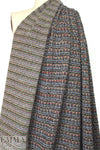 Italian denim/brick/gray boucle' sweater knit .75 yds