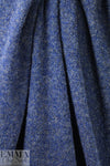 Italian ultramarine tweed boucle' wool/lycra sweater knit .75 yds