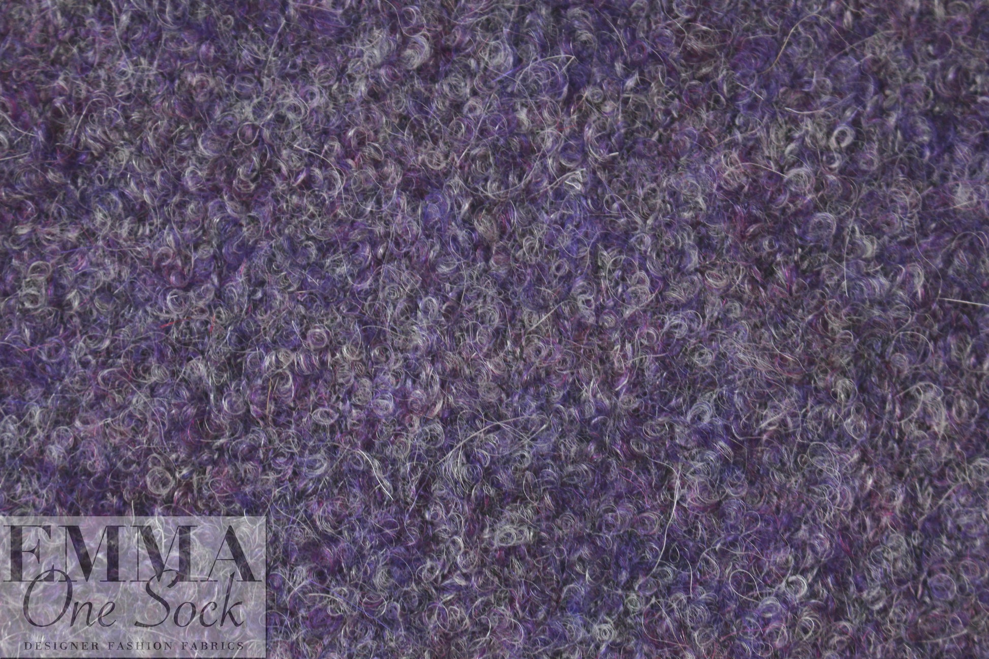 Italian wisteria tweed boucle' wool/lycra sweater knit