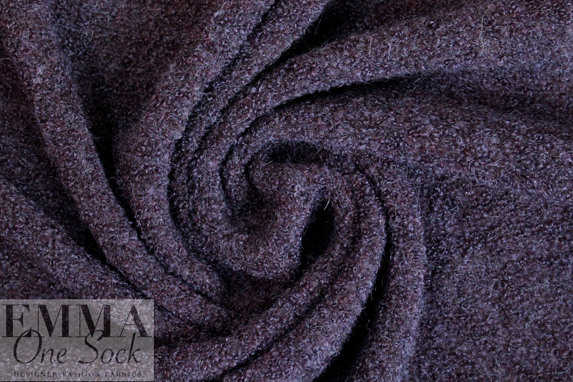 Italian grape tweed boucle' wool/lycra sweater knit