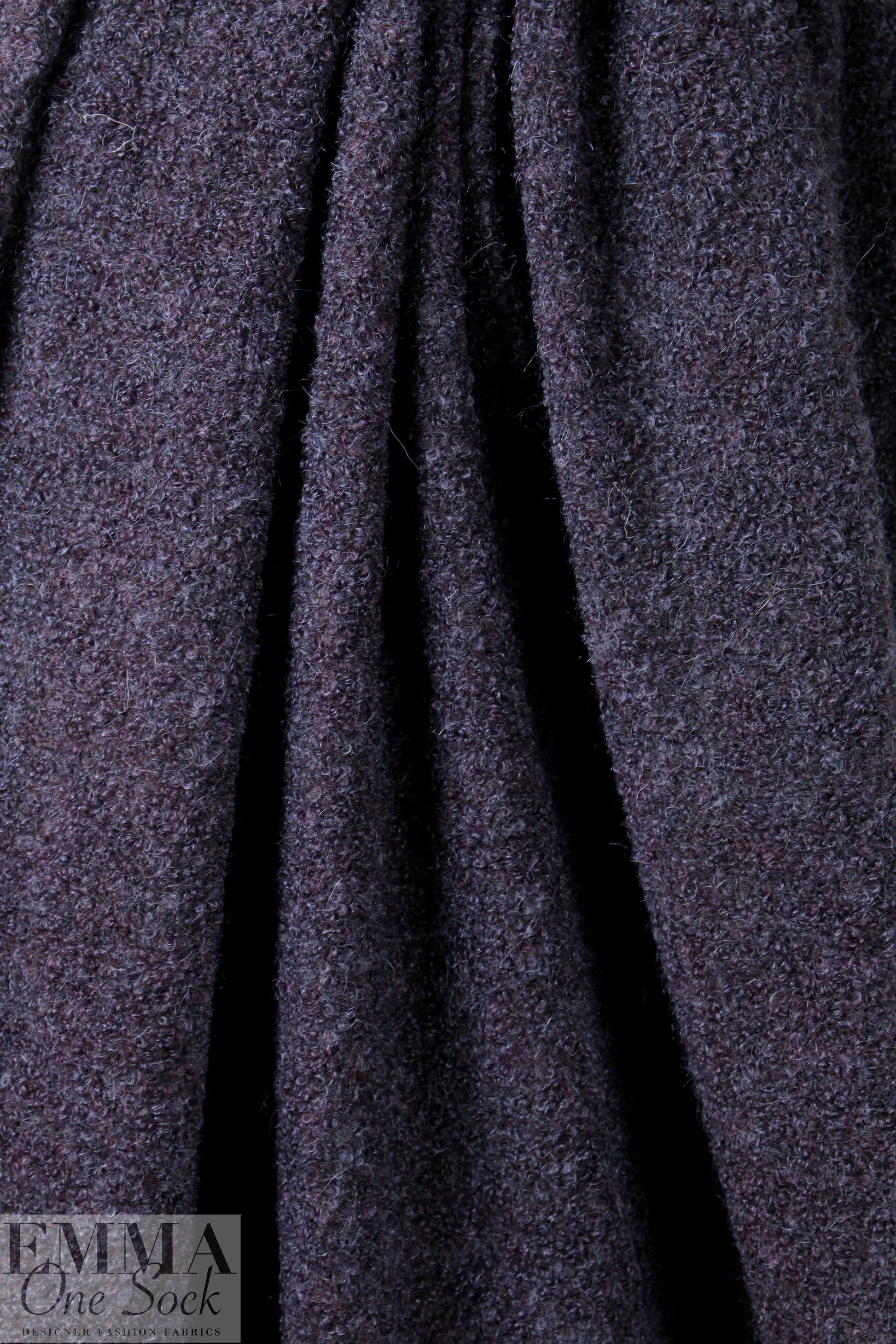 Italian grape tweed boucle' wool/lycra sweater knit
