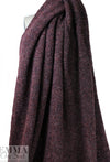 Italian wine tweed boucle' wool/lycra sweater knit