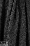 Italian licorice tweed bouclé wool/lycra sweater knit