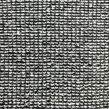 Italian alpaca blend boucle' sweater knit - black/white/metallic silver 1.375 yd