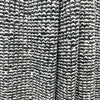 Italian alpaca blend boucle' sweater knit - black/white/metallic silver 1.375 yd