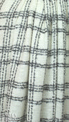 famous designer wool plaid boucle' - winter white/black 1.66 yds