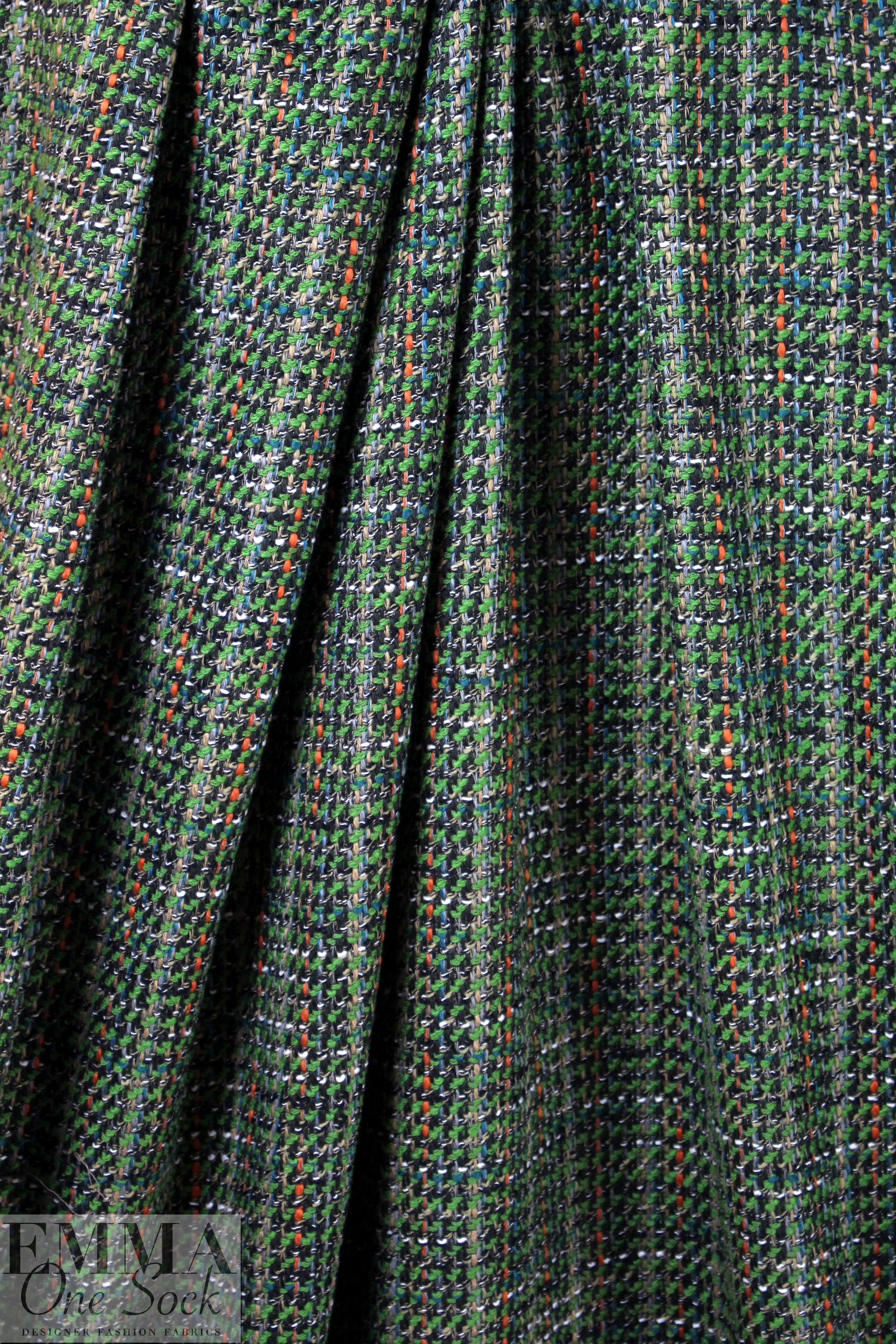 Rag and B0ne cotton blend boucle' - fern/terracotta 2.5 yd