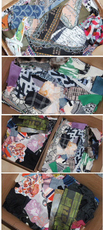 a whole box of fabric samples!