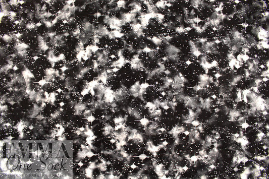 'astral plane' double-printed poly/spandex knit
