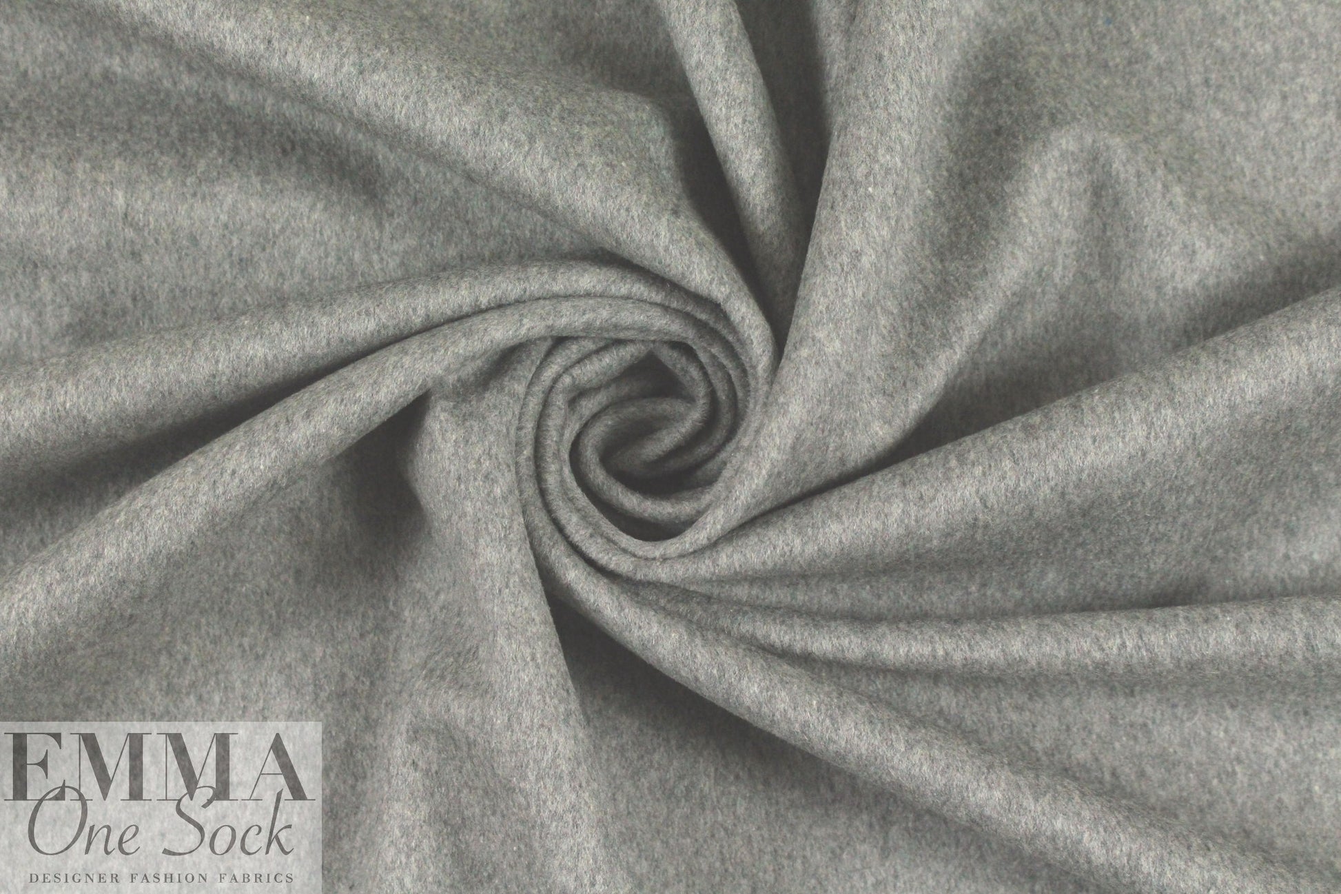 Brisbane wool/viscose blend coating - ash grey