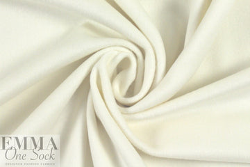 Brisbane wool/viscose blend coating - winter white