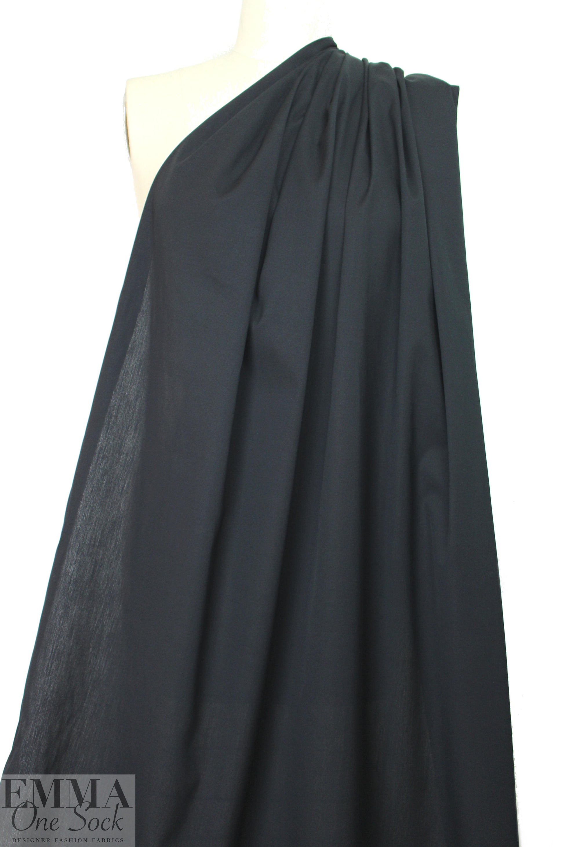 Japanese super fine cotton broadcloth - black 3 yd