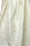decorative design silk/linen damask - cream