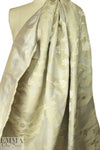 decorative design silk/linen damask - champagne 2.75 yd