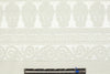 French decorative, textured stripe cream brocade 2 yd