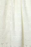French decorative, textured stripe cream brocade 1.75 yds