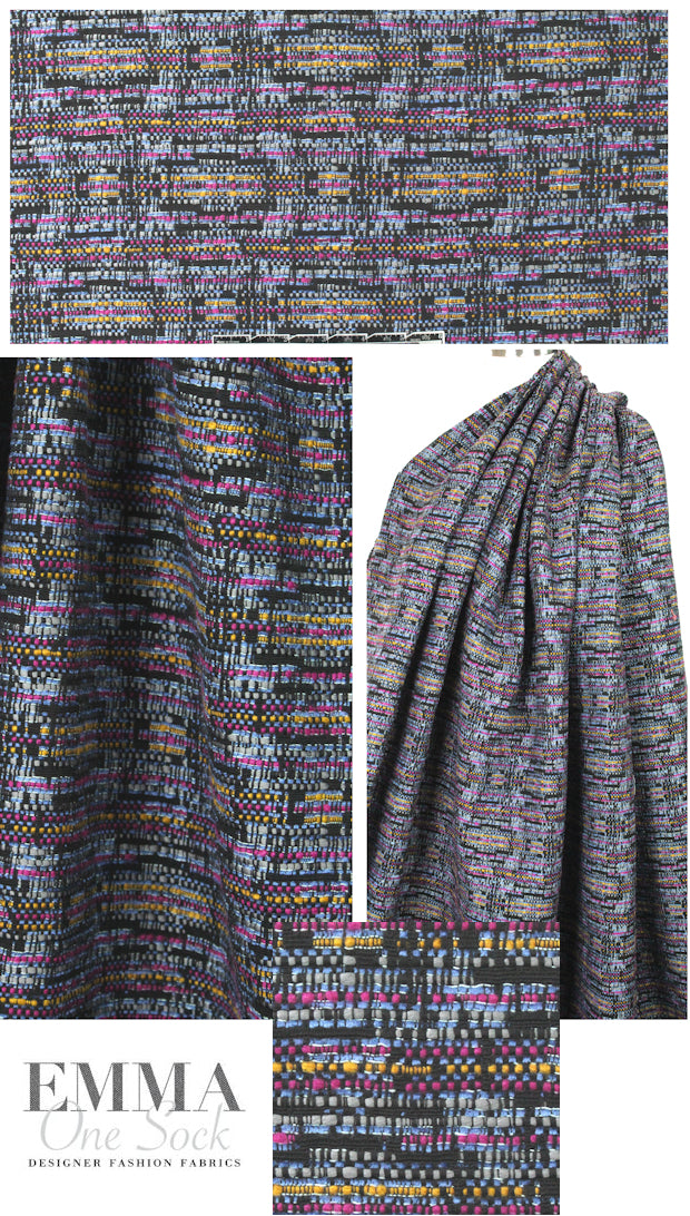 French fancy weave nubby textured woven