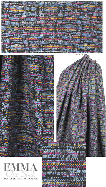 French fancy weave nubby textured woven