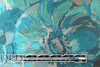 French painterly floral jacquard brocade - turquoise