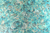 French painterly floral jacquard brocade - turquoise