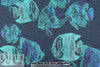 French 'aquarium scene' sparkly jacquard brocade