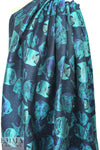French 'aquarium scene' sparkly jacquard brocade 1.375 yds