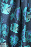 French 'aquarium scene' sparkly jacquard brocade 1.375 yds