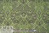 French paisley tapestry brocade - lime/gray/black 1.375 yds