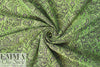 French paisley tapestry brocade - lime/gray/black 1.375 yds