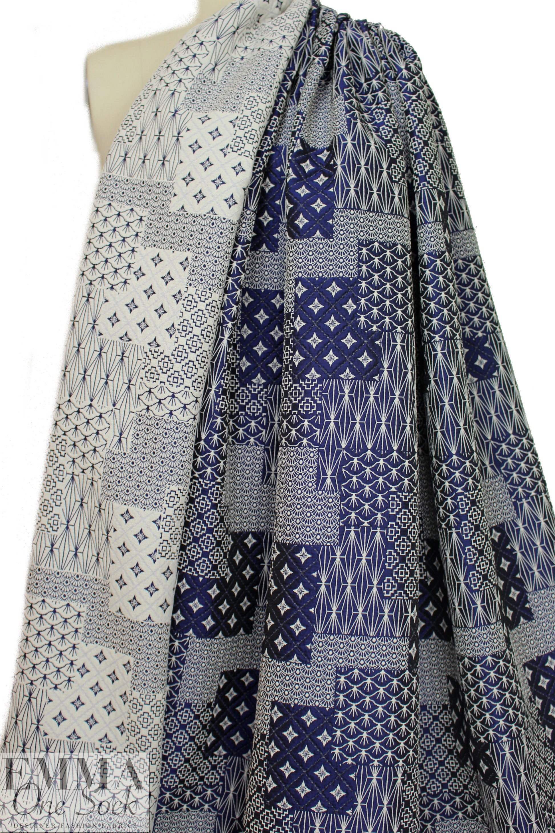 Italian jacquard brocade - decorative patchwork