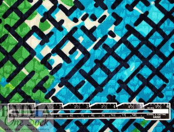 JCrew cotton/viscose blend brocade - blue/green overprint 2.25 yd